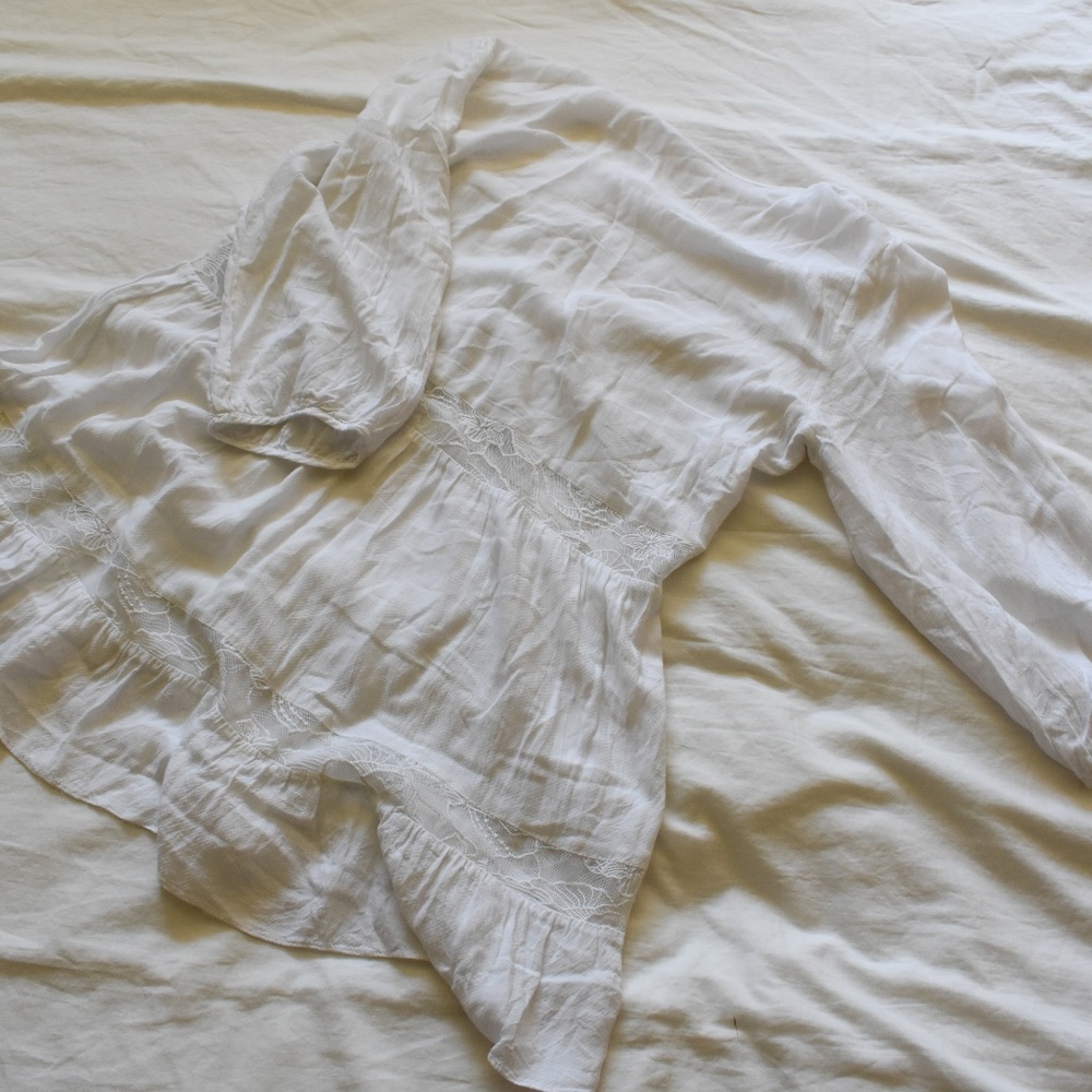 White Peasant Top - Picture 4 of 4